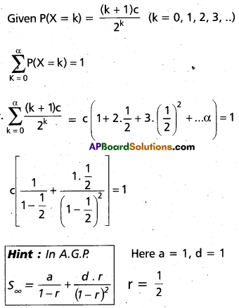Inter 2nd Year Maths 2A Random Variables and Probability Distributions Important Questions 29