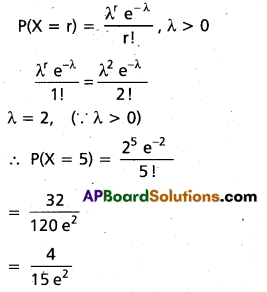 Inter 2nd Year Maths 2A Random Variables and Probability Distributions Important Questions 40