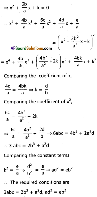 Inter 2nd Year Maths 2A Theory of Equations Solutions Ex 4(b) III Q4