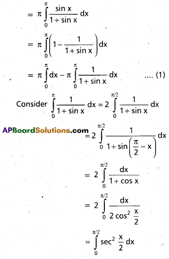 Inter 2nd Year Maths 2B Definite Integrals Important Questions 24
