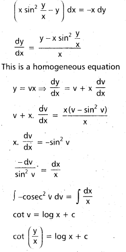 Inter 2nd Year Maths 2B Differential Equations Important Questions 17