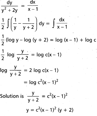 Inter 2nd Year Maths 2B Differential Equations Important Questions 21