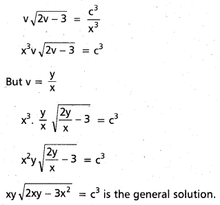 Inter 2nd Year Maths 2B Differential Equations Important Questions 35