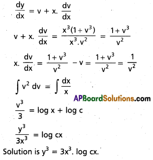 Inter 2nd Year Maths 2B Differential Equations Important Questions 37