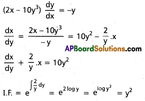 Inter 2nd Year Maths 2B Differential Equations Important Questions 44