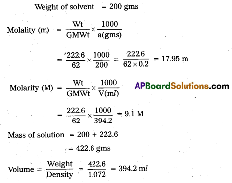 AP Inter 2nd Year Chemistry Important Questions Chapter 2 Solutions 10