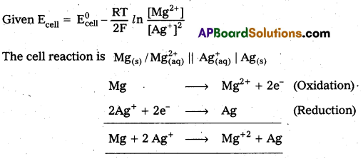 AP Inter 2nd Year Chemistry Important Questions Chapter 3(a) Electro Chemistry 11