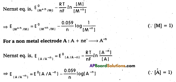 AP Inter 2nd Year Chemistry Important Questions Chapter 3(a) Electro Chemistry 22