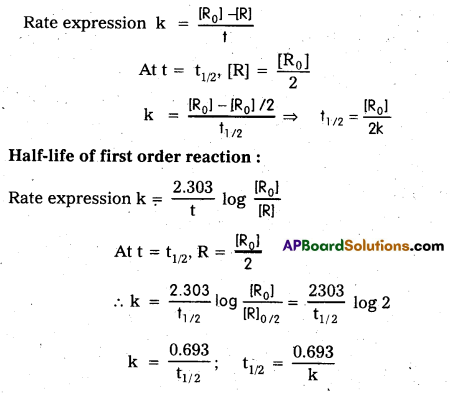AP Inter 2nd Year Chemistry Important Questions Chapter 3(b) Chemical Kinetics 8