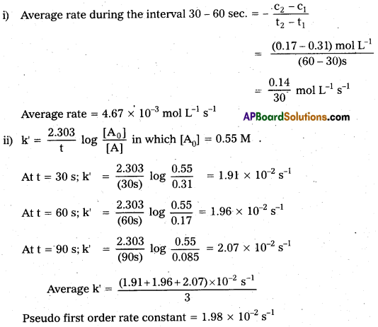 AP Inter 2nd Year Chemistry Study Material Chapter 3(b) Chemical Kinetics 22
