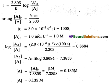 AP Inter 2nd Year Chemistry Study Material Chapter 3(b) Chemical Kinetics 40