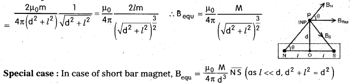 AP Inter 2nd Year Physics Important Questions Chapter 8 Magnetism and Matter 3