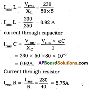 AP Inter 2nd Year Physics Study Material Chapter 10 Alternating Current 26