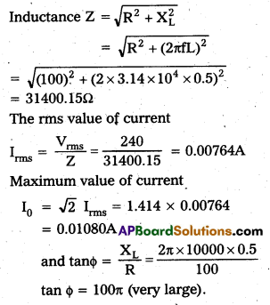 AP Inter 2nd Year Physics Study Material Chapter 10 Alternating Current 32