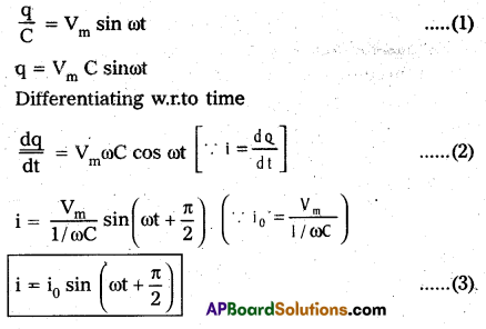 AP Inter 2nd Year Physics Study Material Chapter 10 Alternating Current 4