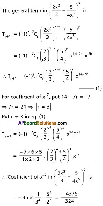 Inter 2nd Year Maths 2A Binomial Theorem Solutions Ex 6(a) II Q1(iv)