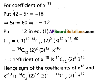 Inter 2nd Year Maths 2A Binomial Theorem Solutions Ex 6(a) III Q5.1