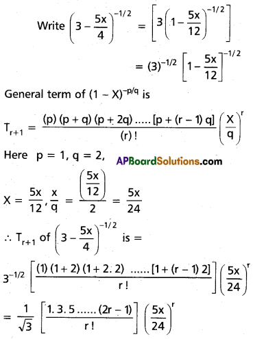 Inter 2nd Year Maths 2A Binomial Theorem Solutions Ex 6(b) I Q4(iv)