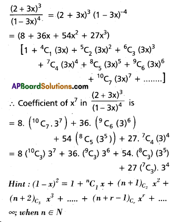Inter 2nd Year Maths 2A Binomial Theorem Solutions Ex 6(b) II Q3(iii)