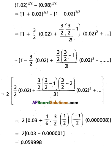 Inter 2nd Year Maths 2A Binomial Theorem Solutions Ex 6(c) Q1(vi)