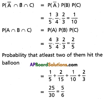 Inter 2nd Year Maths 2A Probability Solutions Ex 9(c) I Q4.1