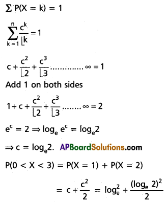 Inter 2nd Year Maths 2A Random Variables and Probability Distributions Solutions Ex 10(a) II Q2