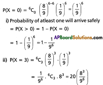 Inter 2nd Year Maths 2A Random Variables and Probability Distributions Solutions Ex 10(b) I Q5