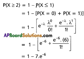 Inter 2nd Year Maths 2A Random Variables and Probability Distributions Solutions Ex 10(b) II Q3