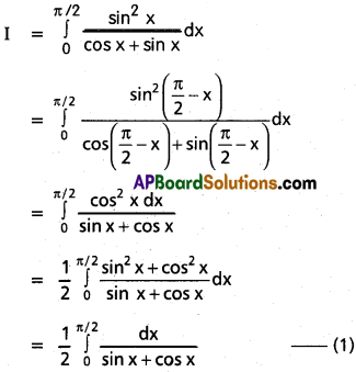 Inter 2nd Year Maths 2B Definite Integrals Solutions Ex 7(b) 55