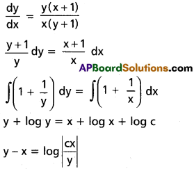 Inter 2nd Year Maths 2B Differential Equations Solutions Ex 8(b) 6