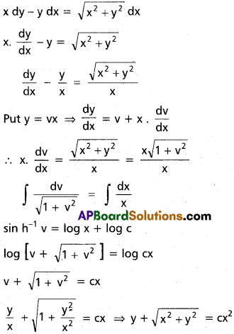 Inter 2nd Year Maths 2B Differential Equations Solutions Ex 8(c) 20