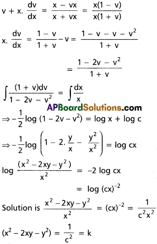 Inter 2nd Year Maths 2B Differential Equations Solutions Ex 8(c) 3