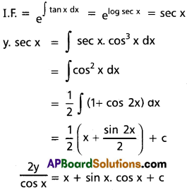 Inter 2nd Year Maths 2B Differential Equations Solutions Ex 8(e) 1