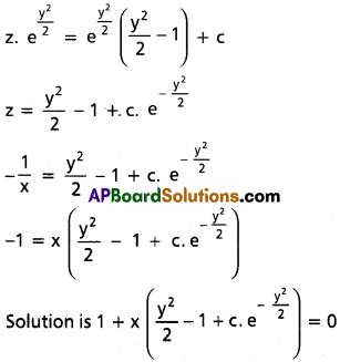 Inter 2nd Year Maths 2B Differential Equations Solutions Ex 8(e) 16