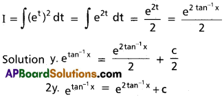 Inter 2nd Year Maths 2B Differential Equations Solutions Ex 8(e) 4