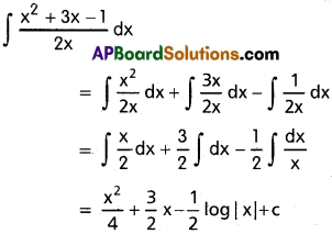Inter 2nd Year Maths 2B Integration Solutions Ex 6(a) 1