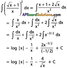 Inter 2nd Year Maths 2B Integration Solutions Ex 6(a) 10