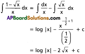 Inter 2nd Year Maths 2B Integration Solutions Ex 6(a) 2