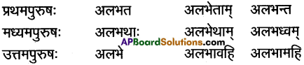 AP Inter 1st Year Sanskrit Grammar धातुरूपाणि 55