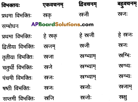 AP Inter 2nd Year Sanskrit Grammar शब्दरूपाणि 7