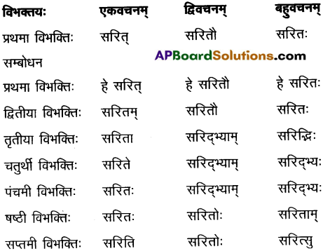 AP Inter 2nd Year Sanskrit Grammar शब्दरूपाणि 8
