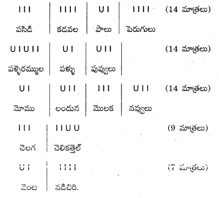 AP Inter 2nd Year Telugu Grammar ఛందస్సు 11