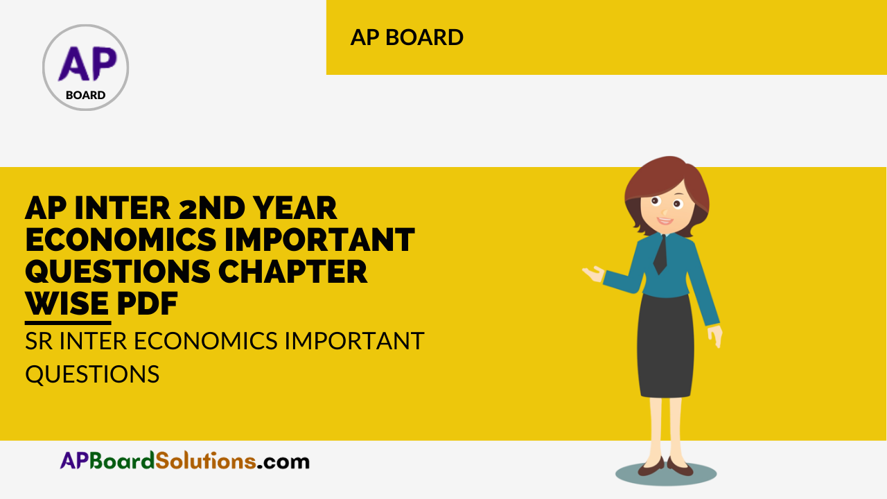 AP Inter 2nd Year Economics Important Questions Chapter Wise Pdf | Sr Inter Economics Important Questions
