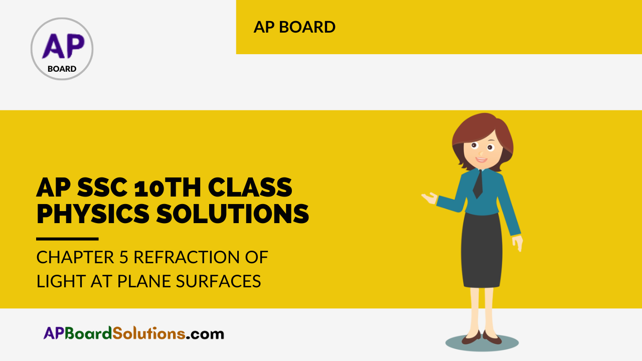 AP SSC 10th Class Physics Solutions Chapter 5 Refraction of Light at Plane Surfaces