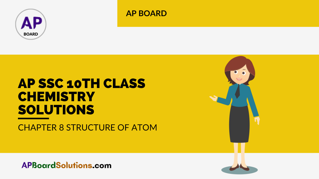 AP SSC 10th Class Chemistry Solutions Chapter 8 Structure of Atom