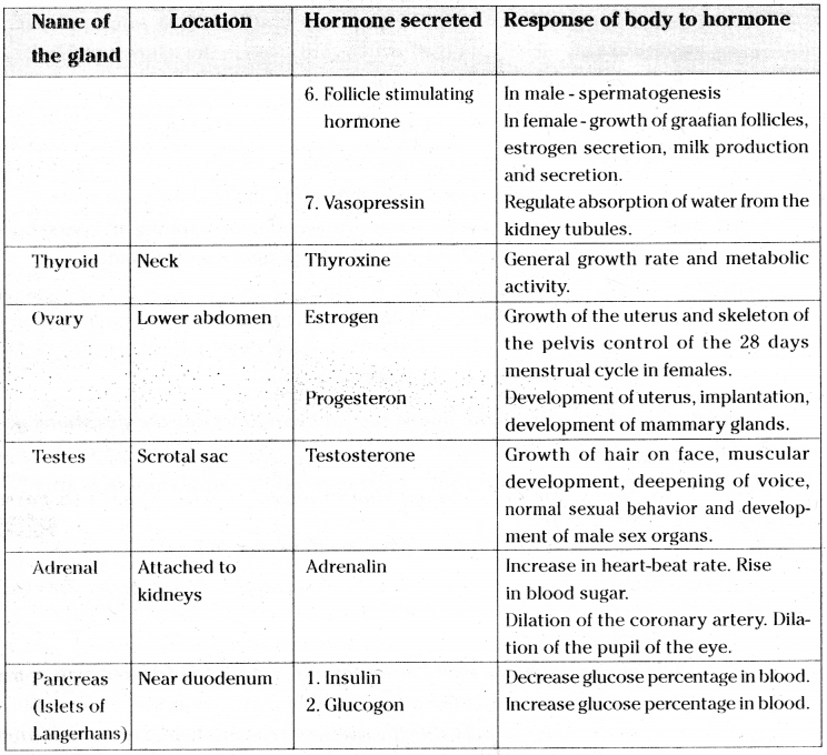 TS 10th Class Biology Important Questions 5th Lesson Coordination 20