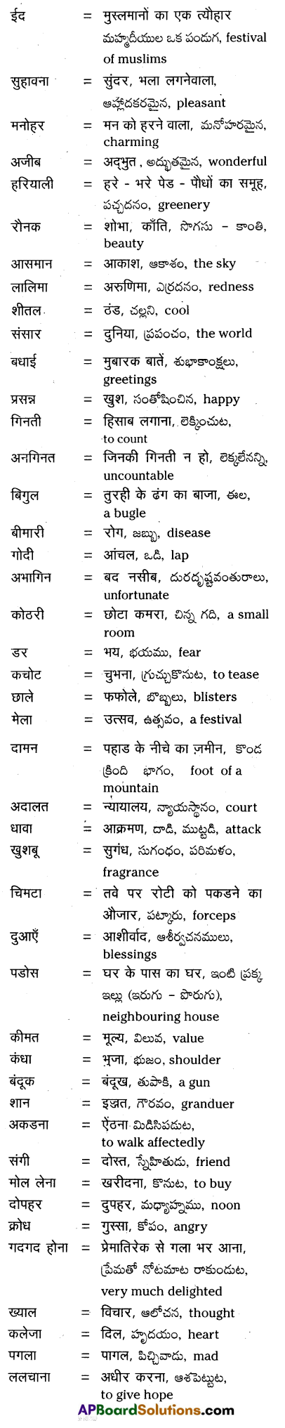 TS 10th Class Hindi Guide 2nd Lesson ईदगाह 1