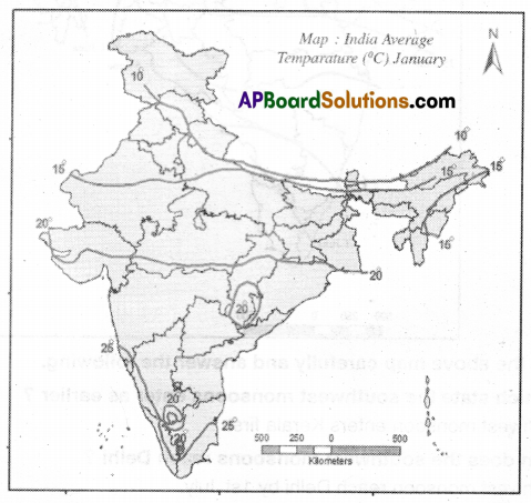 TS 10th Class Social Important Questions 4th Lesson Climate of India 6