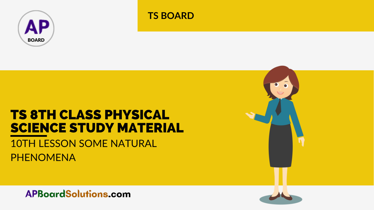TS 8th Class Physical Science Study Material 10th Lesson Some Natural Phenomena