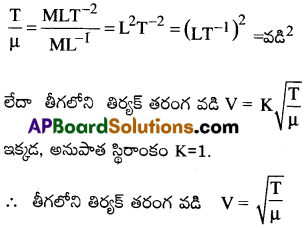 AP Inter 2nd Year Physics Important Questions Chapter 1 తరంగాలు 1